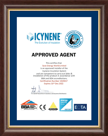 Icynene Approved Agent Certificate
