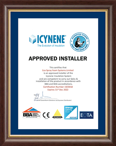 Icynene Approved Installer Certificate